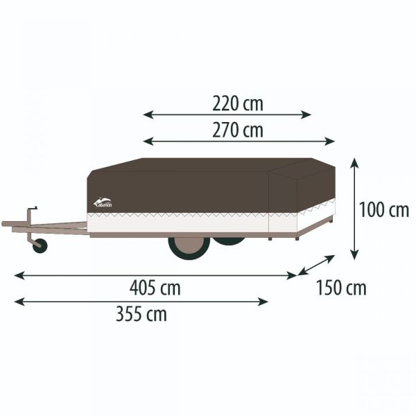 CARAVANE PLIANTE  REMORQUE  MALAWI 2.0 CABANON